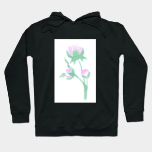 flower, plant, nature, spring, flowers, bud, watercolor, hand drawn, illustration, design Hoodie